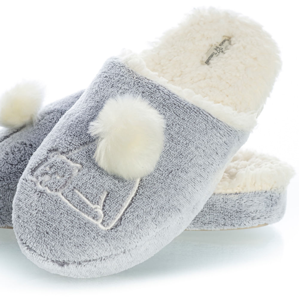 Chinelo Infantil Soft Polar Cinza - Imagem 2