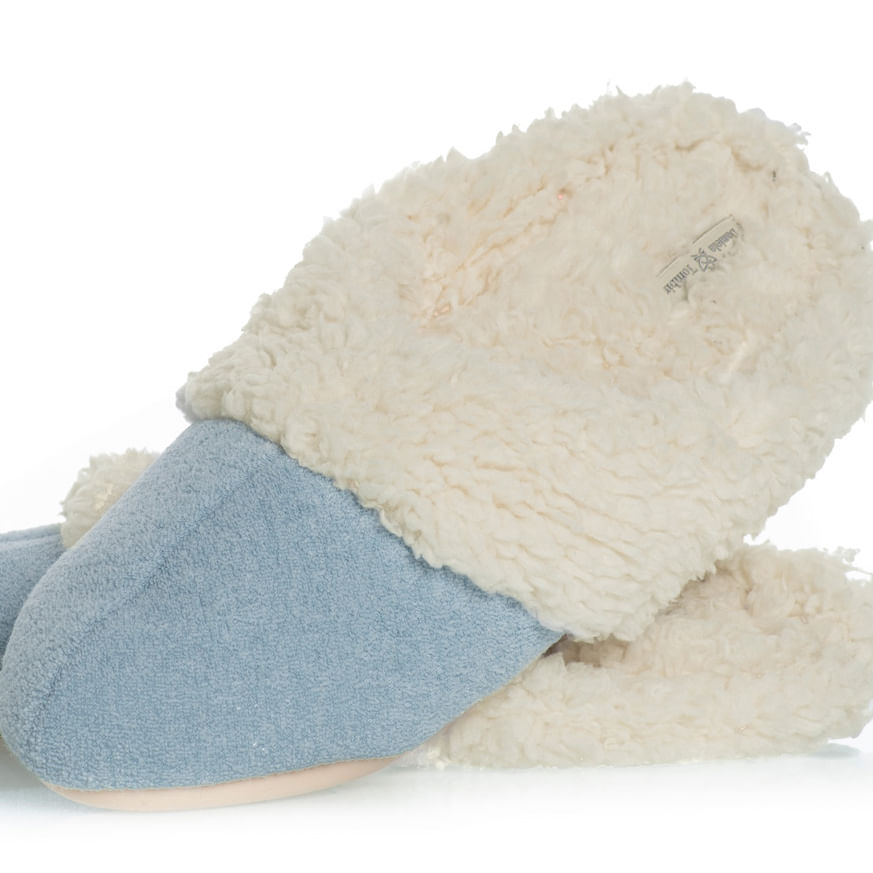 Chinelo Feminino Em Tweed Bianca Azul - Imagem 2