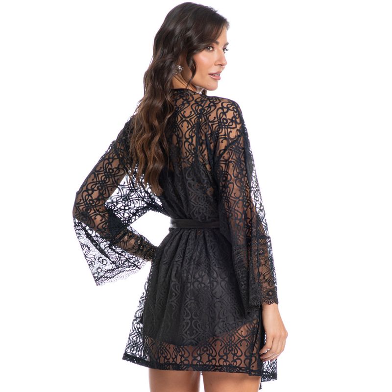 Robe-Feminino-Curto-De-Renda-Com-Cetim-Hortencia