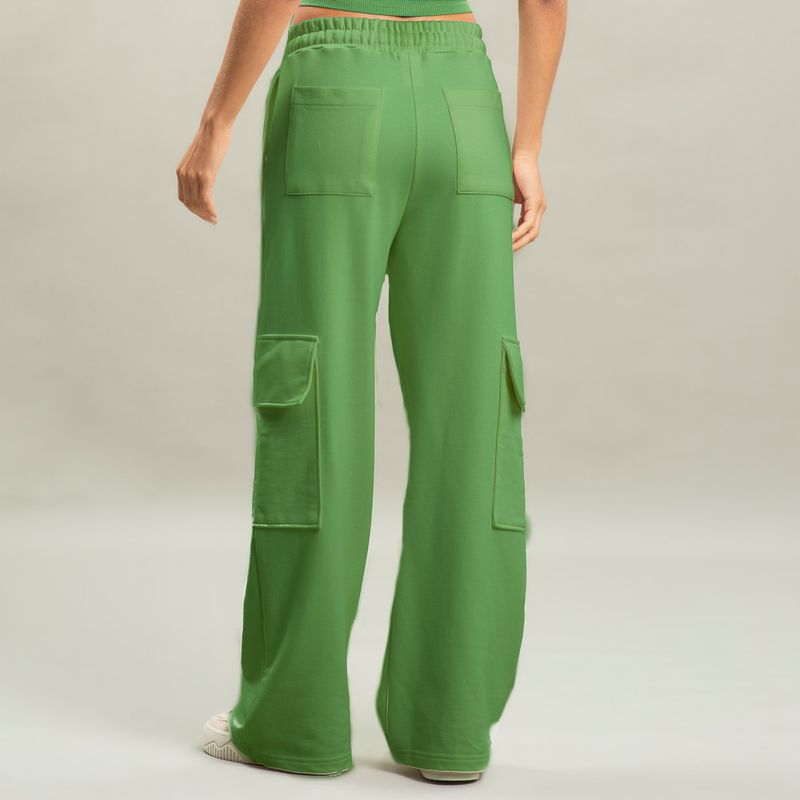 Calca-Feminina-Em-Moletom-Cargo-Ampla-Com-Bolso-Megan-Vivame