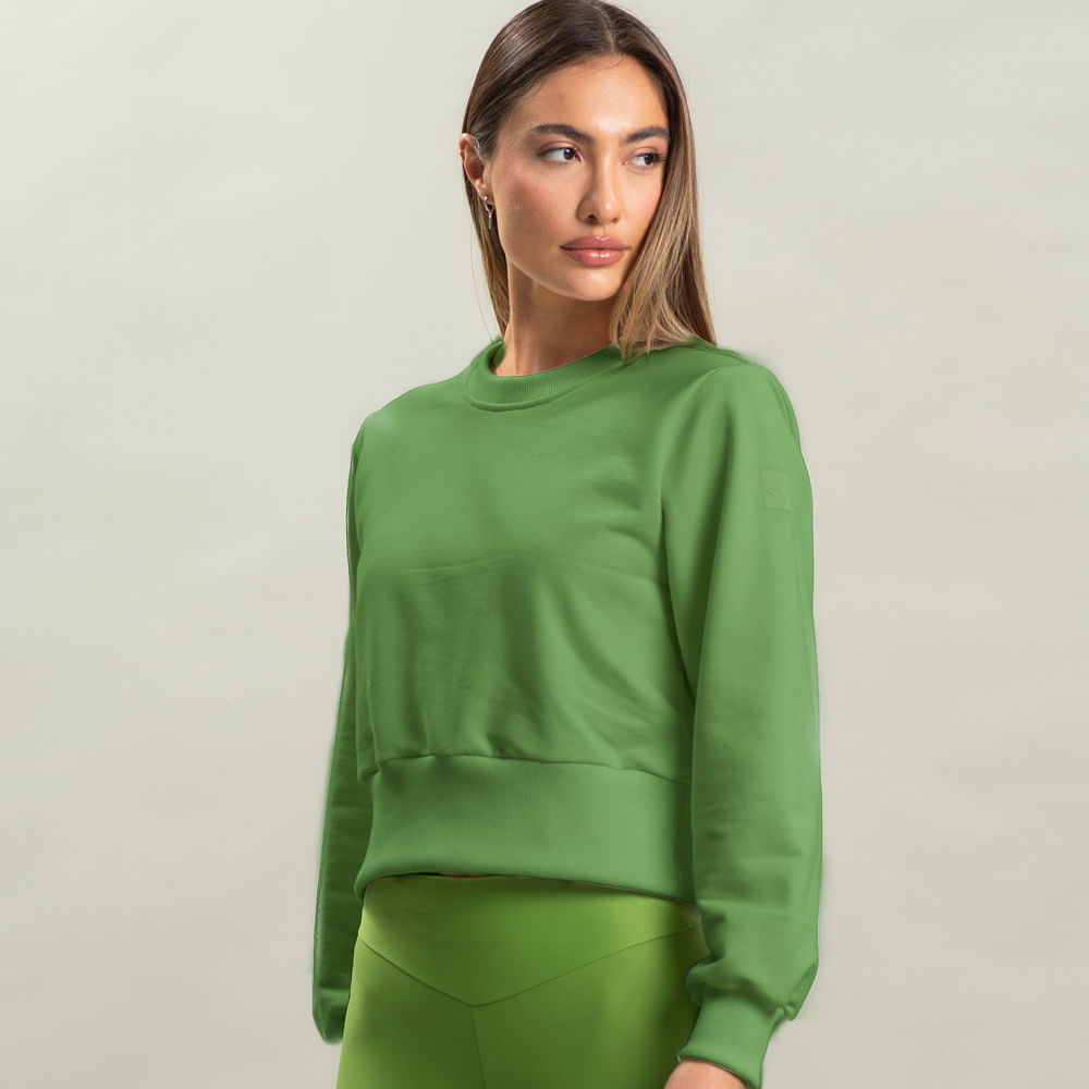 Moletom Feminino Megan Vivame Verde - Imagem 1