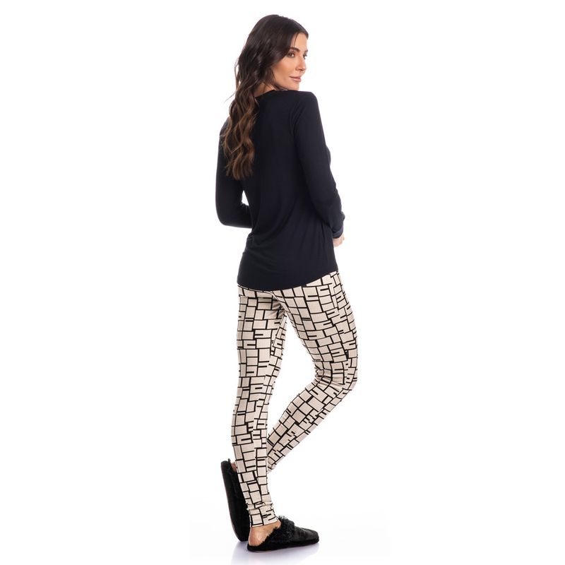 Pijama-Feminino-Legging-Elisa-Xadrez