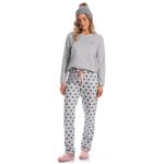 Pijama-Feminino-Longo-Em-Microsoft-Poa-Ines