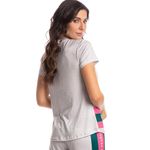 Pijama-Feminino-Longo-Manga-Curta-Jungle-Tigre