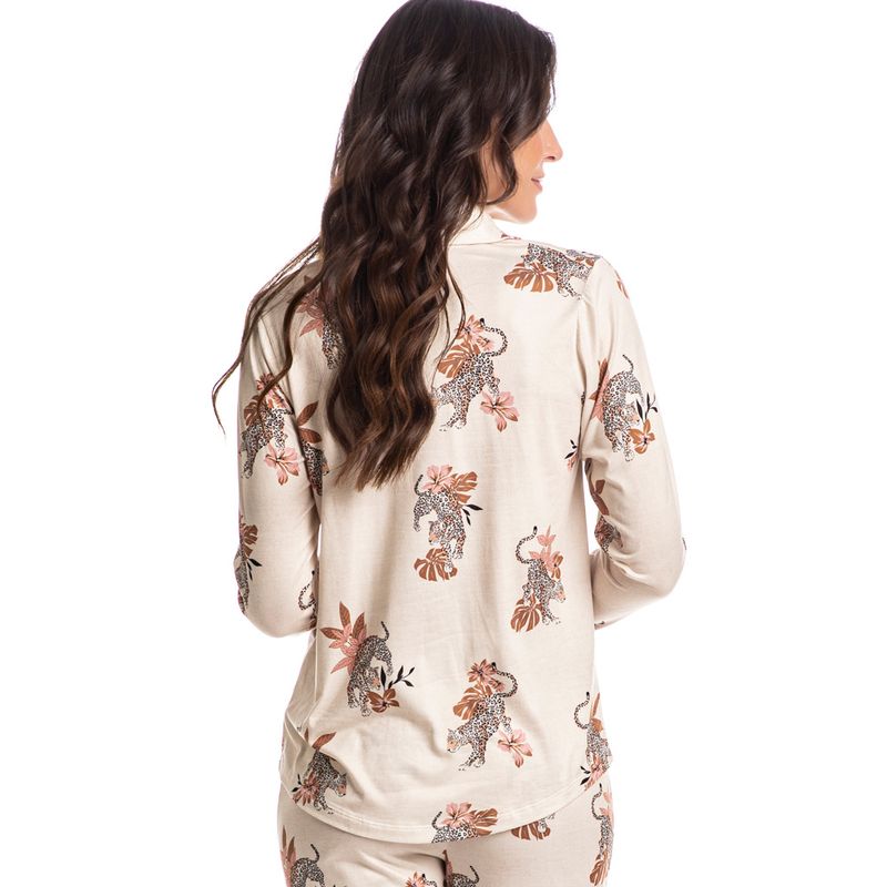 Pijama-Feminino-Longo-Abotoado-Clara-Onca