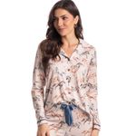 Pijama-Feminino-Longo-Abotoado-Clara-Cavalos