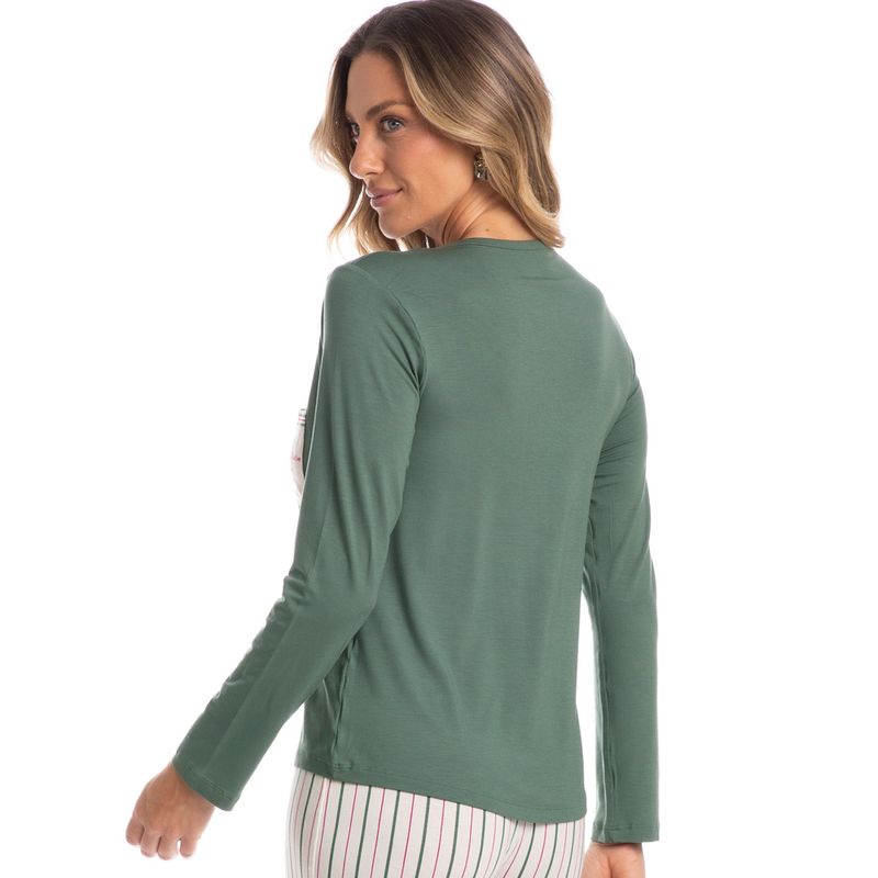 Pijama-Feminino-Longo-Com-Bolso-Lina-Verde