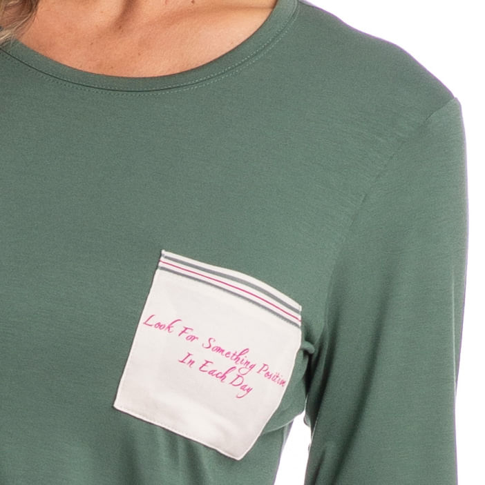 Pijama-Feminino-Longo-Com-Bolso-Lina-Verde