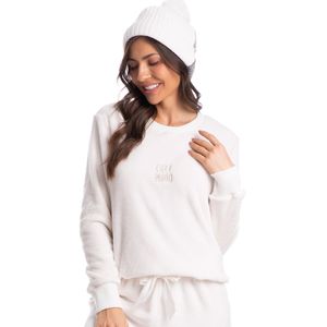 Pijama Feminino Longo Em Fleece Maisa