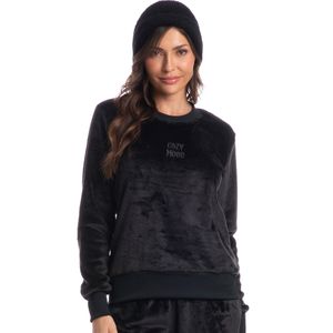 Pijama Feminino Longo Em Fleece Maisa