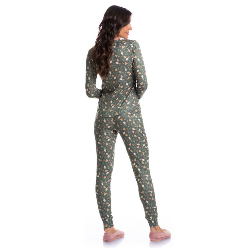 Pijama-Feminino-Slim-Com-Punhos-Bela-Hora-Do-Cha-