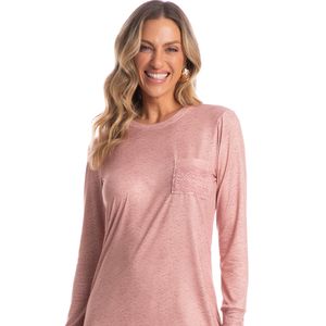 Camisão Feminino Manga Longa Bruna