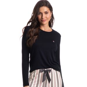 Pijama Feminino Longo Listrado Marie
