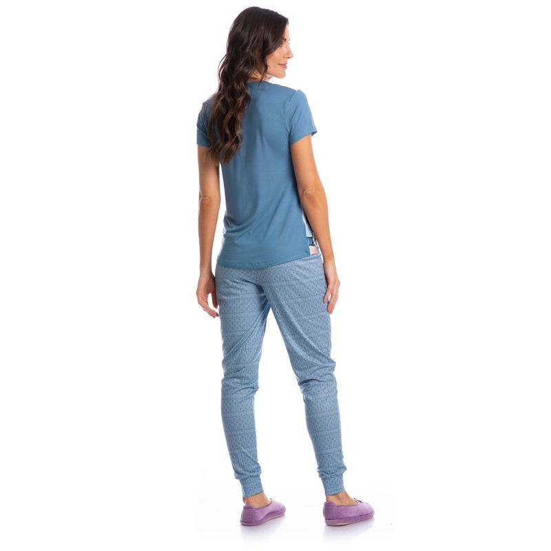 Pijama-Feminino-Longo-Manga-Curta-Martina