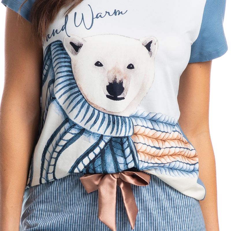 Pijama-Feminino-Longo-Manga-Curta-Martina