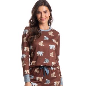 Pijama Feminino Longo Com Punhos Martina