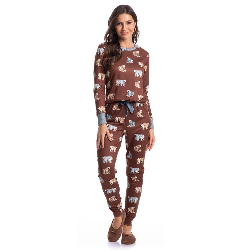 Pijama-Feminino-Longo-Com-Punhos-Martina
