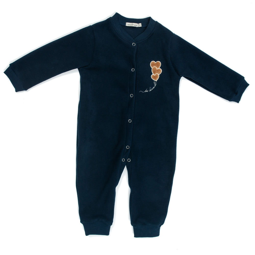 Macacão Soft Baby Lile Azul-marinho - Imagem 1