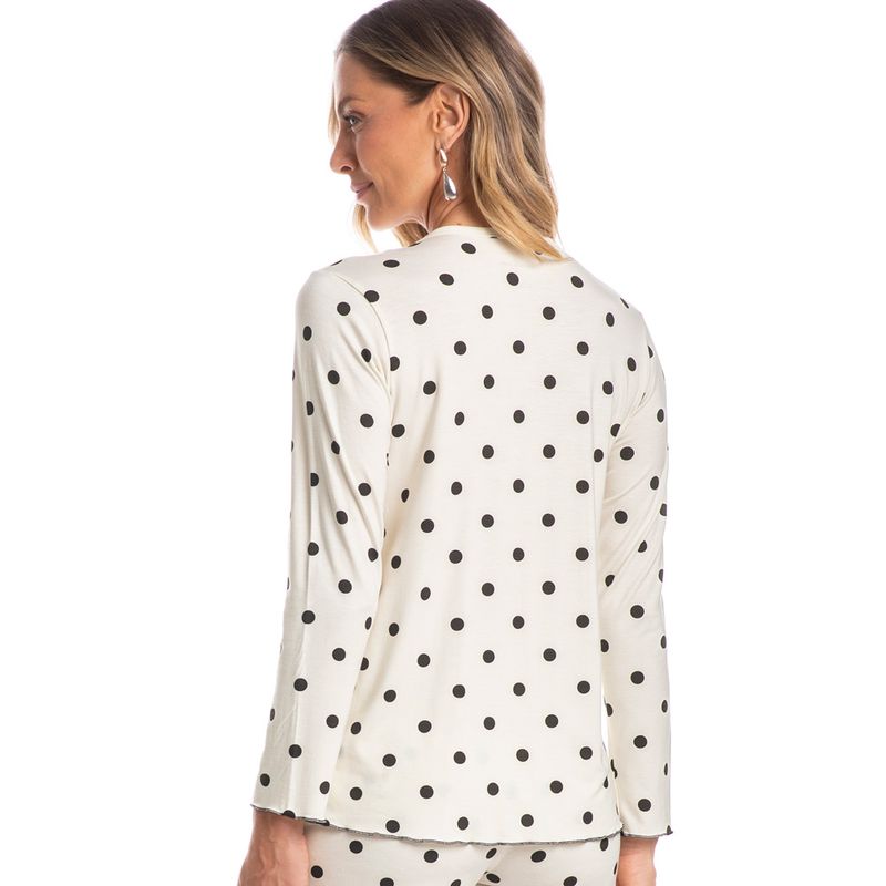 Pijama-Feminino-Curto-Abotoado-Poa-Agatha