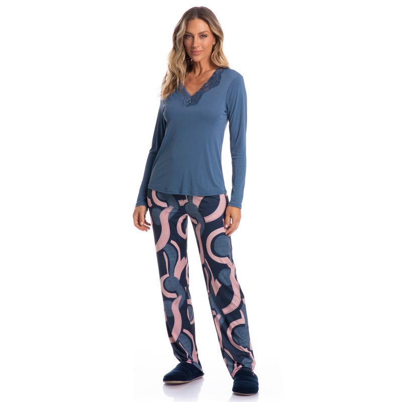 Pijama-Feminino-Longo-Com-Renda-Olga-Formas-Abstratas