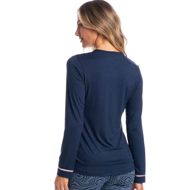 Pijama-Feminino-Longo-Isabel-Azul