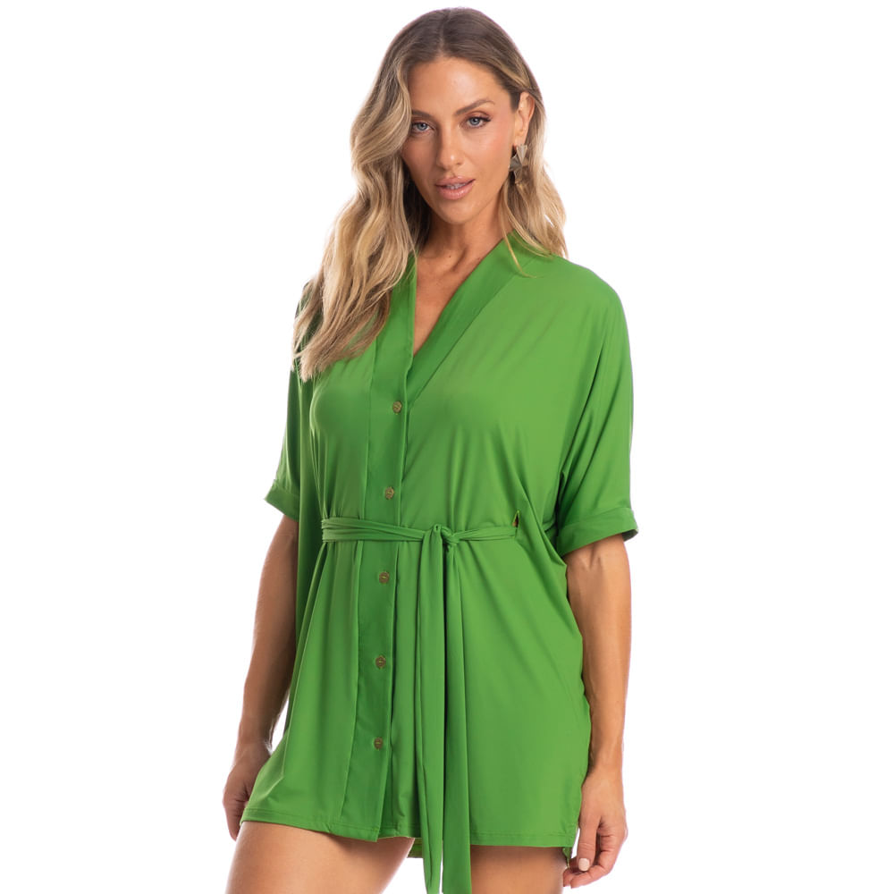 Kaftan Camisa Atacama Verde - Imagem 1