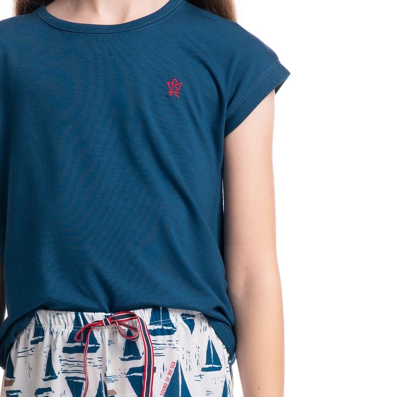Pijama-Feminino-Infantil-Curto-Summer