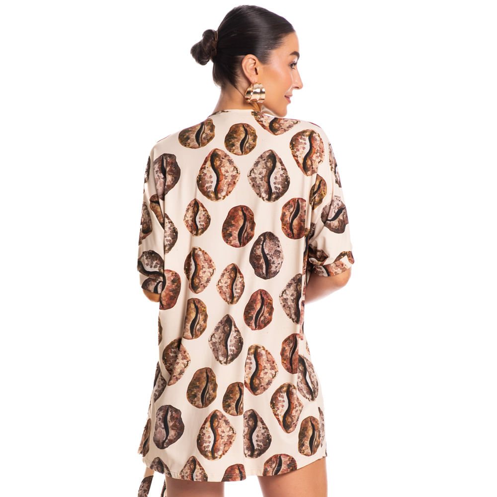 Kaftan Camisa Conchas Branco - Imagem 2