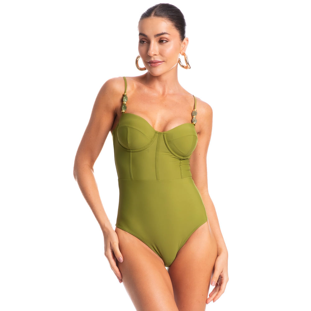 Maiô Corset Pistache Verde - Imagem 1