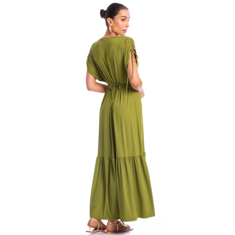 Vestido-Com-Manga-E-Cinto-Pistache