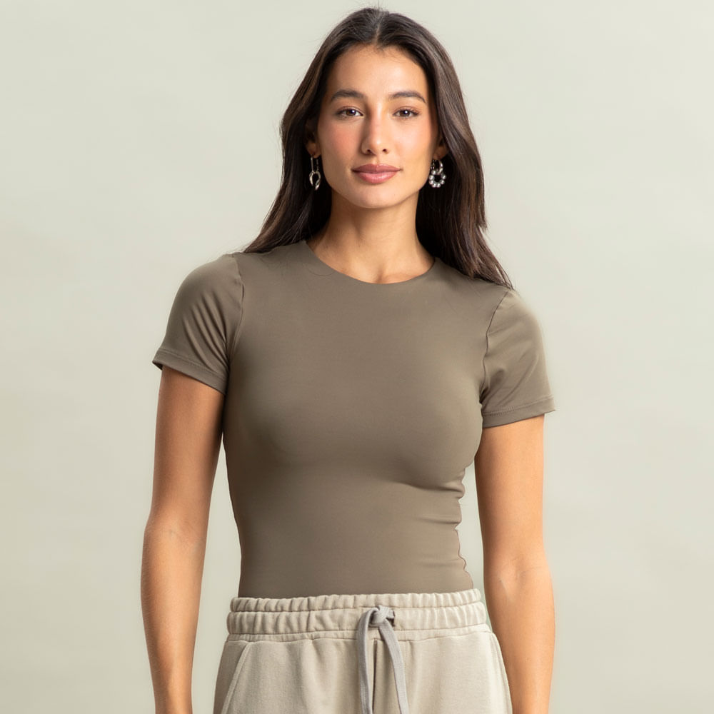 Blusa Feminina Manga Curta Contour Vivame - Imagem 1