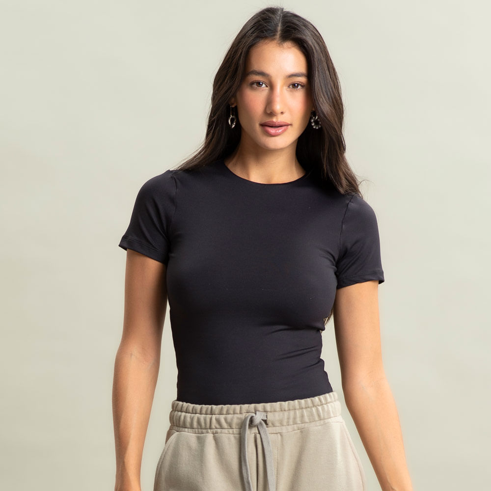 Blusa Feminina Manga Curta Contour Vivame - Imagem 1