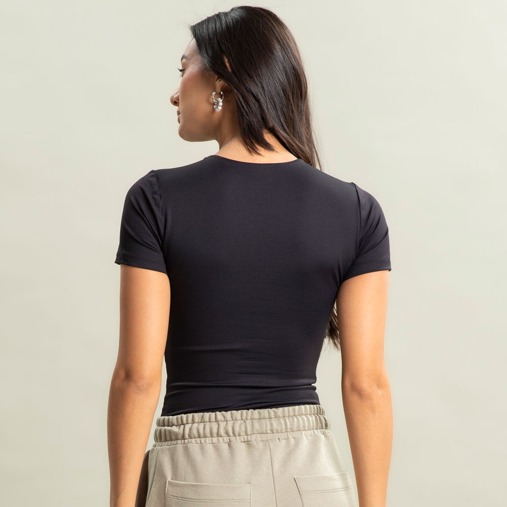 Blusa Feminina Manga Curta Contour Vivame - Imagem 2