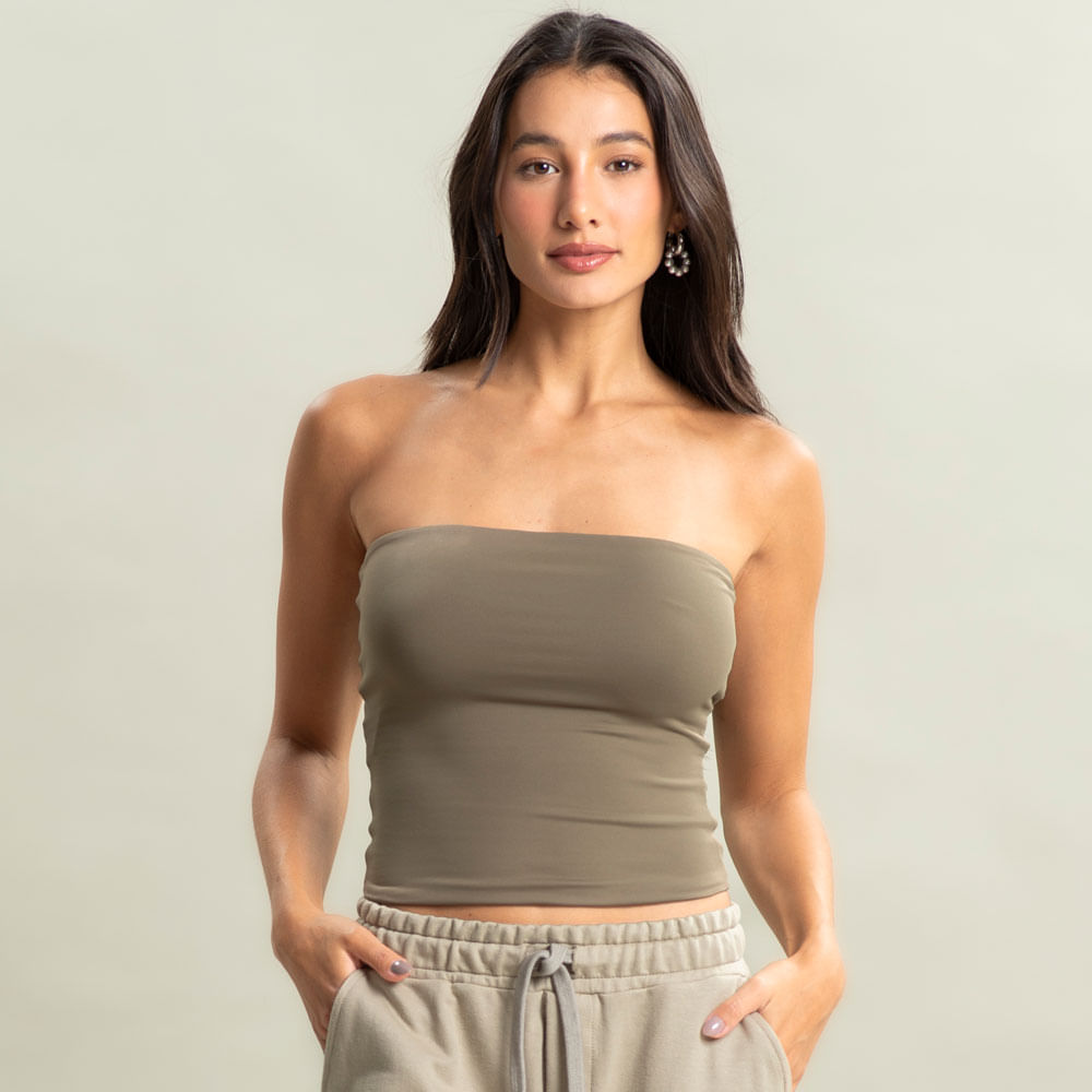 Top Tube Contour Vivame Verde - Imagem 1