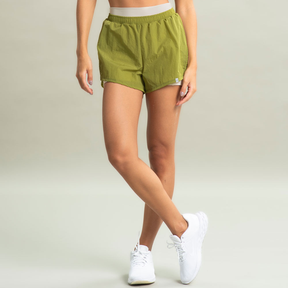 Shorts Duplo Park Vivame Verde - Imagem 1