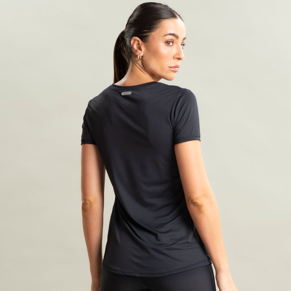 Camiseta Feminina Basic Fresh Vivame Preto - Imagem 2