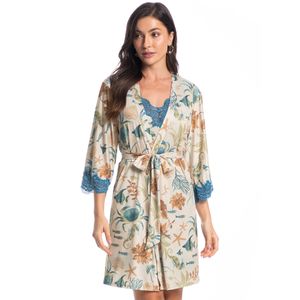 Robe Feminino Curto Com Renda Alana