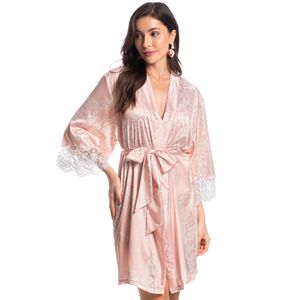 Robe Feminino Em Cetim Lari