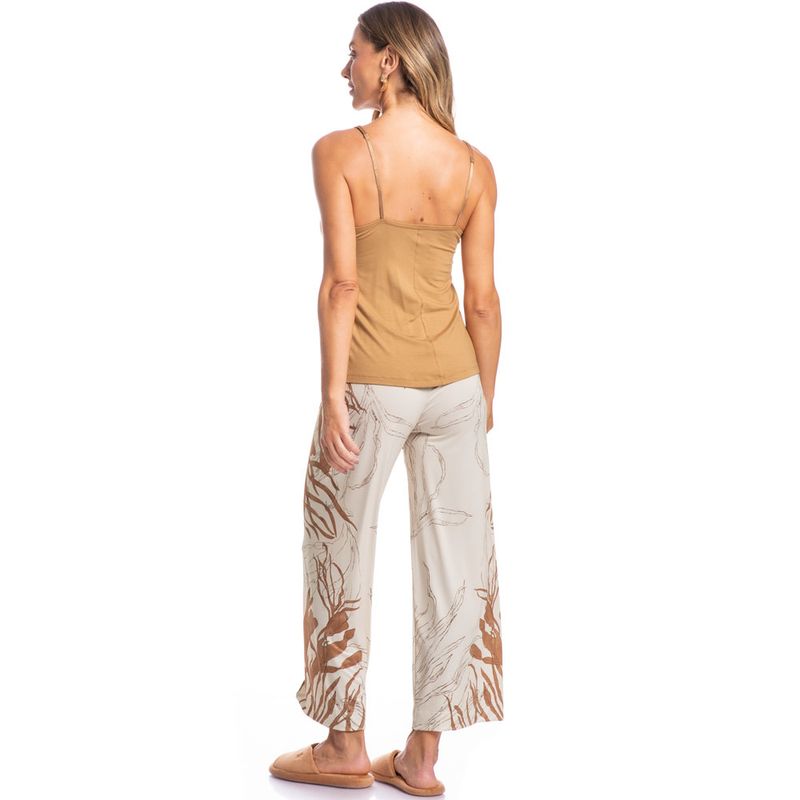 Pijama-Pantacourt-Victoria-Caramelo