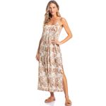 Vestido-Midi-Sybille-Estampado-Victoria-Algas-Caramelo