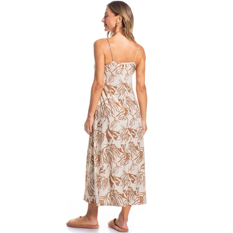 Vestido-Midi-Sybille-Estampado-Victoria-Algas-Caramelo