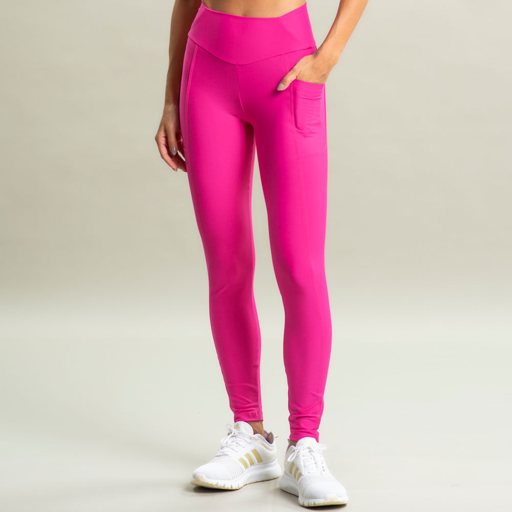 Calça Legging Curve Shape Com Bolso Blade Vivame Rosa-2 - Imagem 1