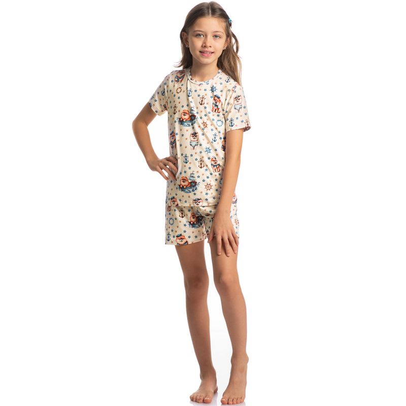 Pijama-Infantil-Unissex-Curto-Nautical