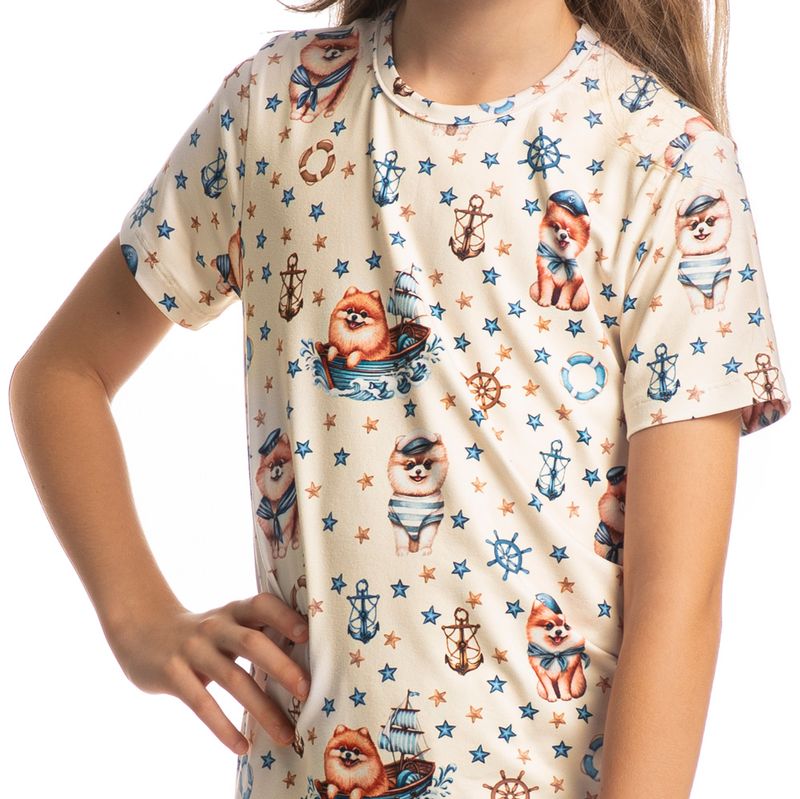 Pijama-Infantil-Unissex-Curto-Nautical