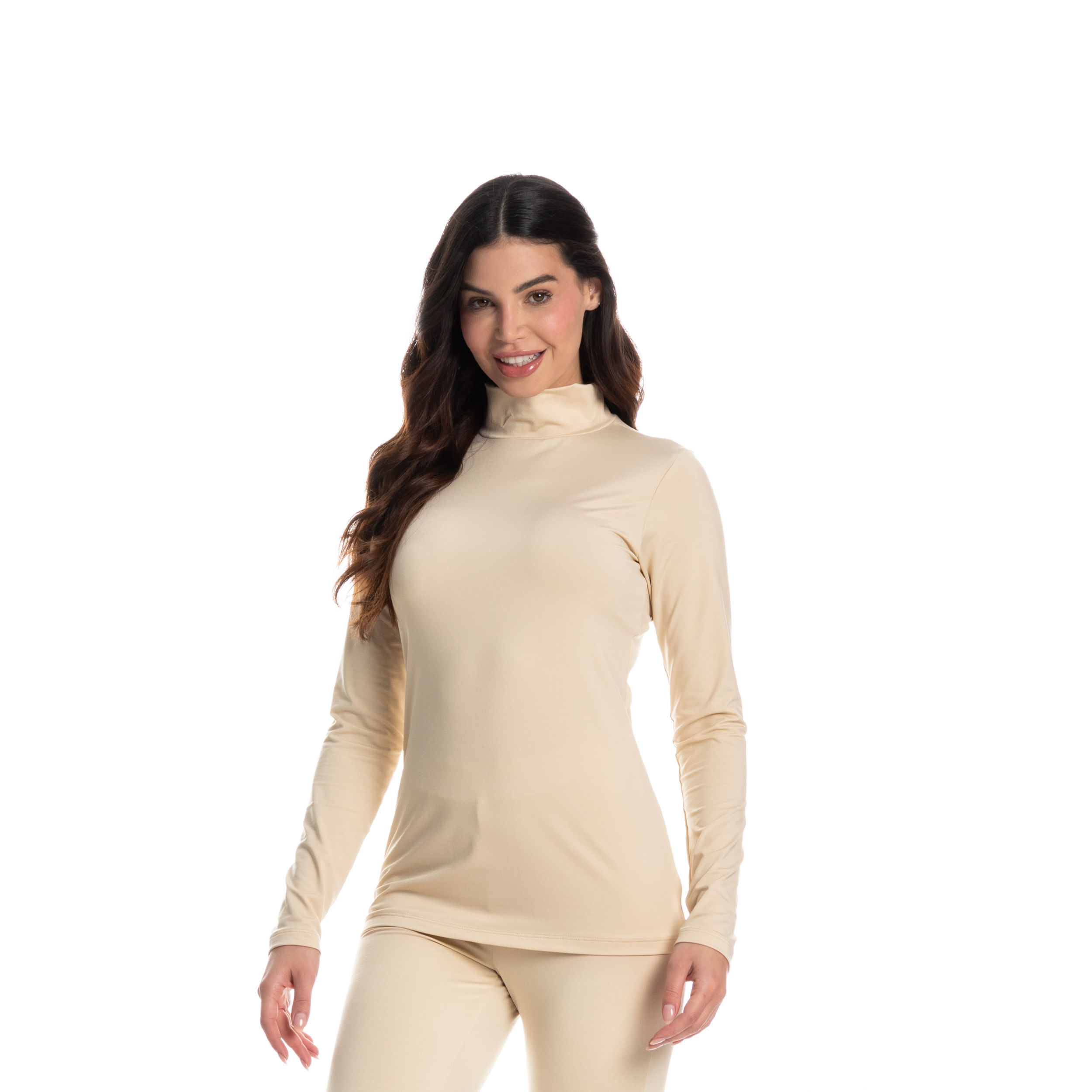 Blusa Gola  Alta Thermo Nude - Imagem 1