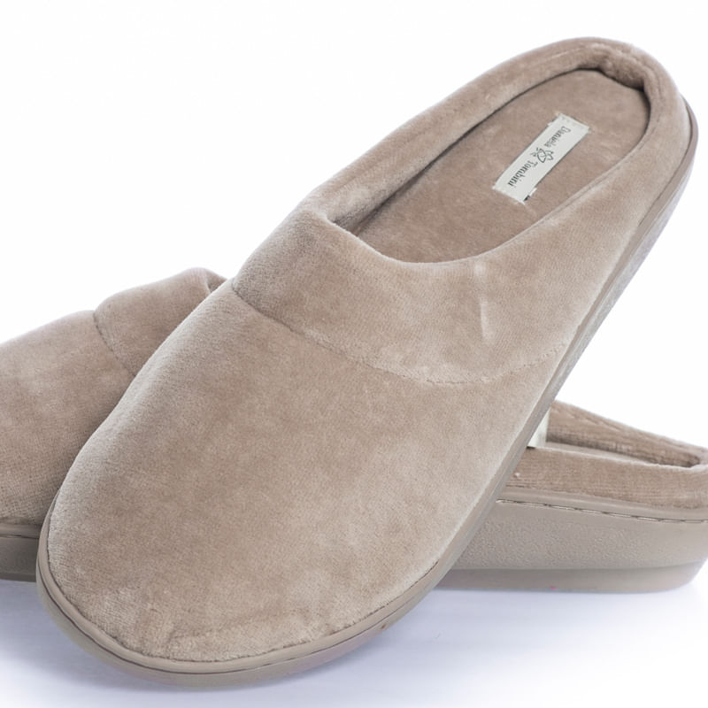 Chinelo Em Plush Rid-f Bege - Imagem 2