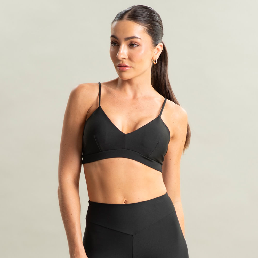 Top V Alcinha Bounce Vivame Preto - Imagem 1