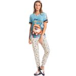 Pijama-Feminino-Longo-Manga-Curta-Nautical