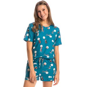 Pijama Feminino Curto Cats