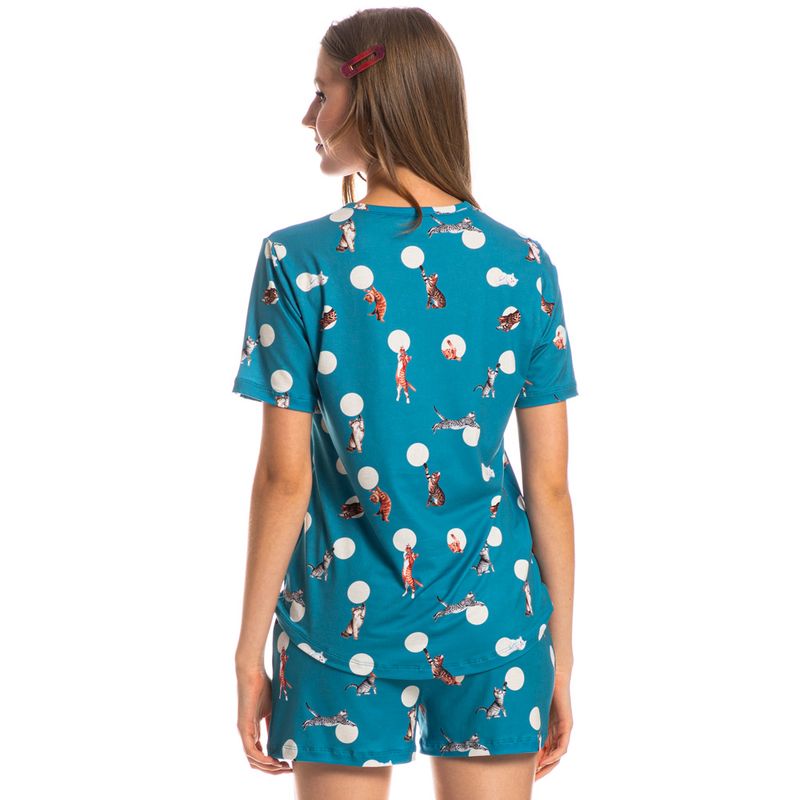 Pijama-Feminino-Curto-Cats
